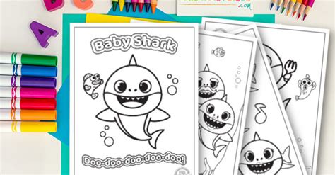 Free Printable Baby Shark Coloring Pages to Download & Print | Kids Activities Blog