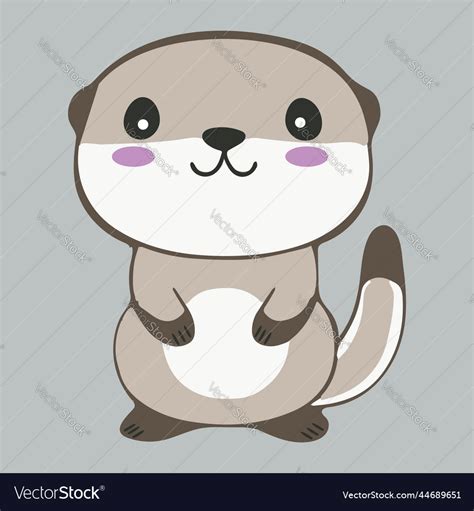 Cute Otter Drawing