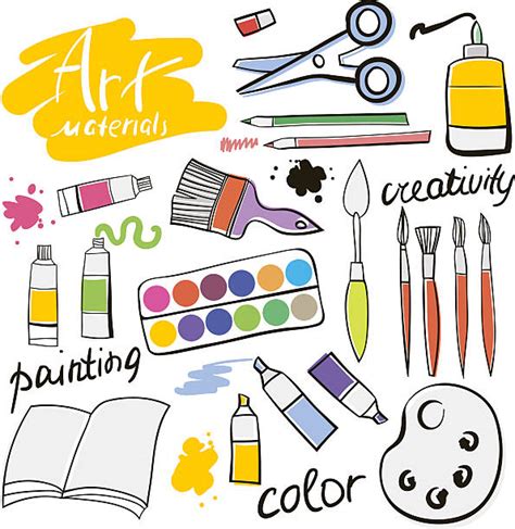 Art Supplies Illustrations, Royalty-Free Vector Graphics & Clip Art ...