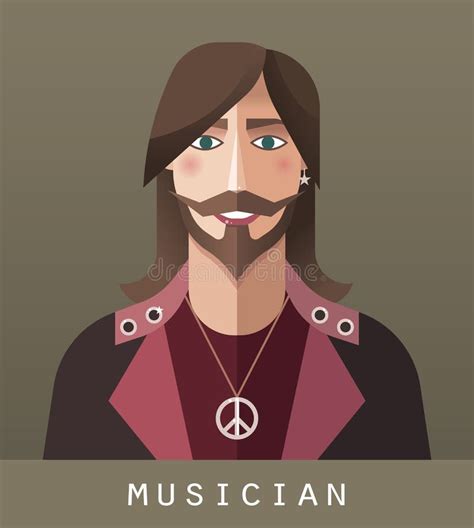 The icon of musician stock vector. Illustration of music - 109123262