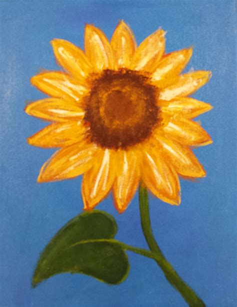 Easy Sunflower Painting Tutorial