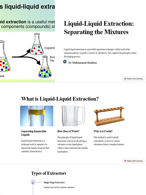 Liquid-Liquid-Extraction-Separating-the-Mixtures | PDF | Chemistry | Physical Sciences