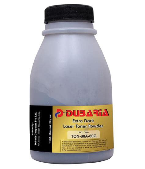 Dubaria Extra Dark Toner Powder For HP 88A Toner Cartridge available at SnapDeal for Rs.399