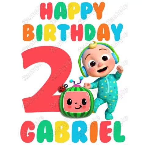 a birthday card with the number two and an image of a cartoon character