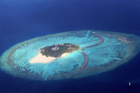 Aerial View Of Atolls, Maldives Digital Art by Maurizio Rellini - Pixels