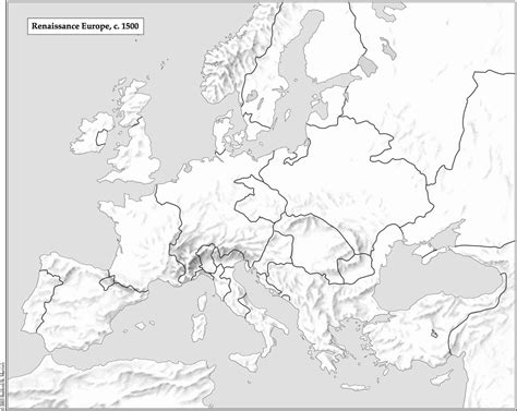 Renaissance Europe, c. 1500 Map Diagram | Quizlet