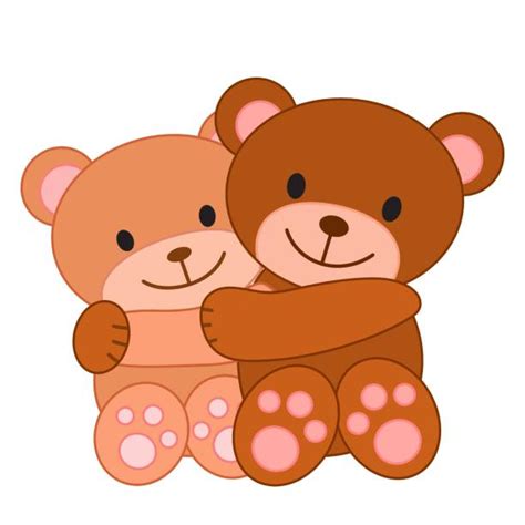 Clipart Of Bears Hugging