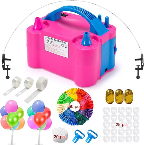 Amazon.com: Balloon Pump,Electric Balloon Inflator 120 PCS Balloon Pump Electric 110V 600W ...