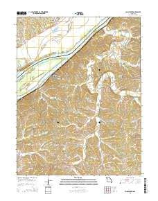 Osage River Topo Map in Osage County, Missouri