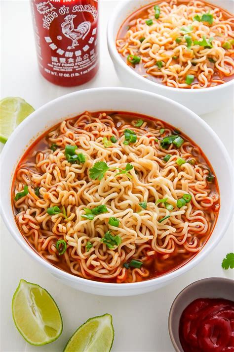 20-Minute Spicy Sriracha Ramen Noodle Soup | Recipe | Ramen noodle soup, Ramen noodles and ...