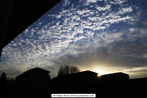 Altocumulus in the sunset followed by Cirrus clouds ~ Meteorology