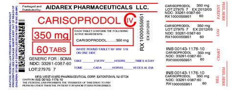 Carisoprodol Information, Side Effects, Warnings and Recalls