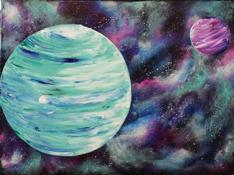 √ Acrylic Space Planets Painting - Popular Century