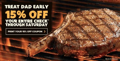 Outback Steakhouse Coupons - 15% off Check through 6/14 - Thrifty NW Mom