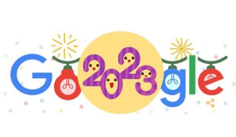 Google celebrates New Year 2023 with doodle - Peoples Gazette Nigeria