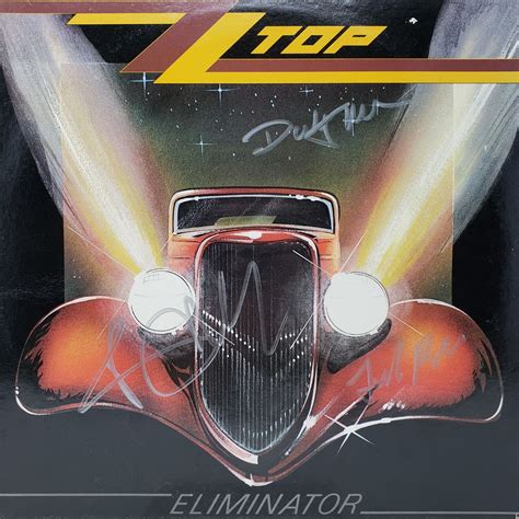 ZZ Top Signed ZZ Top Eliminator Album