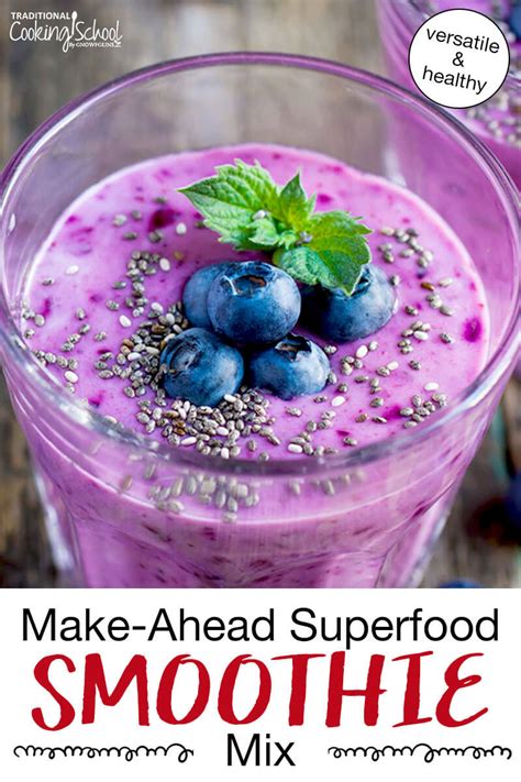 Superfood Smoothie Recipe ...From A Homemade Mix!