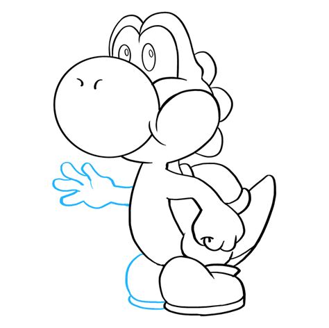 How to Draw Yoshi from Super Mario - Really Easy Drawing Tutorial