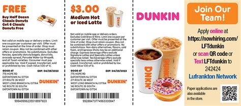 Dunkin Donuts Coupons 2024 Printable Free - Jodee Lynnell