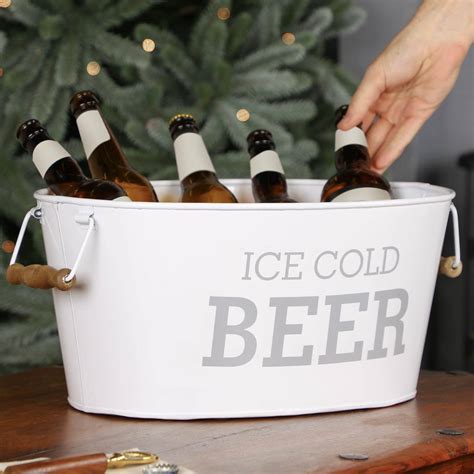 Ice Cold Beer Bottle Cooler Bucket By Dibor | notonthehighstreet.com