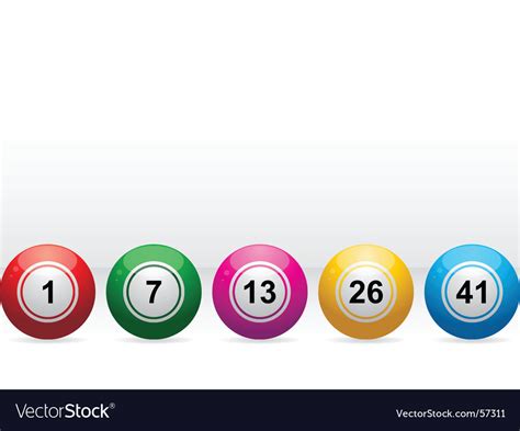 Bingo balls Royalty Free Vector Image - VectorStock