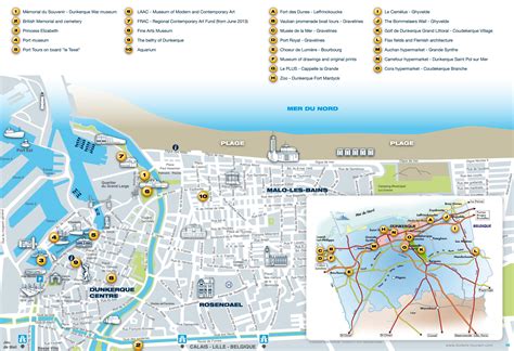 Dunkirk tourist map - Ontheworldmap.com