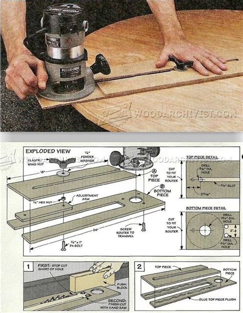 Router Circle Jig Plans - Router Tips, Jigs and Fixtures ...