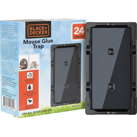 BLACK+DECKER Mouse Trap and Mouse Traps Indoor for Home- Insect Sticky Traps for Mice, Small ...