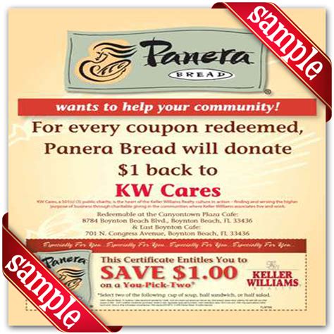 Panera Bread – Free Printable Coupons