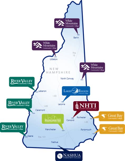 Colleges In New Hampshire Map - Squaw Valley Trail Map