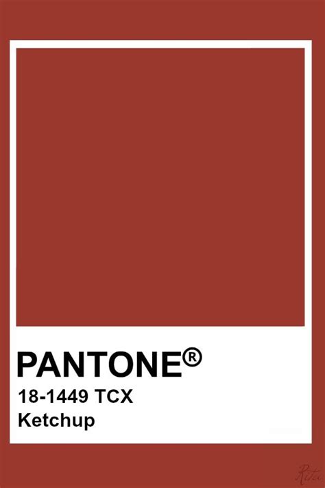 Pantone Ketchup | Цветовые тона, Палитры, Таблица цветов