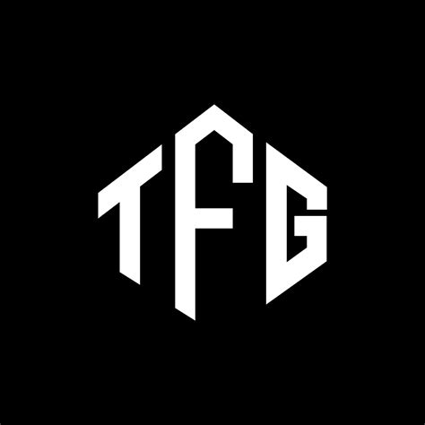 TFG letter logo design with polygon shape. TFG polygon and cube shape logo design. TFG hexagon ...