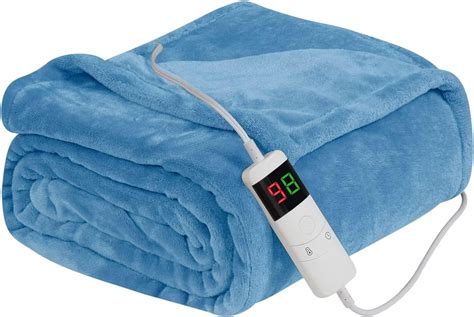 Amazon.com: OCTROT Electric Blanket Heated Blanket Throw 50"x62",Fast Lap Heating Blanket, 10 ...