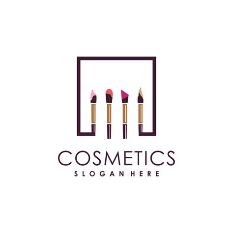 Makeup logo design with modern unique style idea 24483984 Vector Art at ...