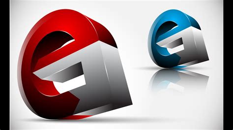 How to create FULL 3D Logo Design in Adobe Illustrator CS5 HD1080p (eG ...