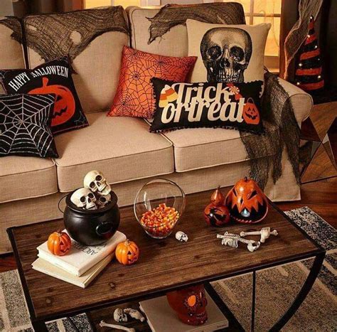 Stunning Halloween Living Room Decor Ideas Looks Scary 24 - MAGZHOUSE