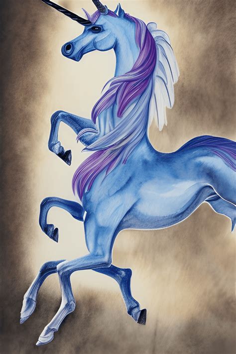 Mythological Unicorn Pegasus Drawing · Creative Fabrica