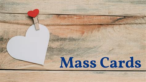 Mass Cards | Saint Joseph Catholic Community