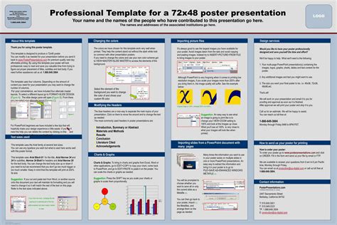 Powerpoint Poster Template A3 Size A4 Ppt A1 Academic Free inside ...