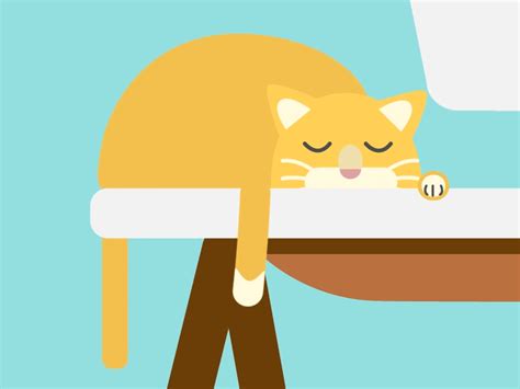 Sleeping Cat by Pawel Granatowsky on Dribbble