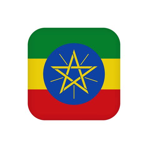 Ethiopia flag, official colors. Vector illustration. 10421236 Vector ...