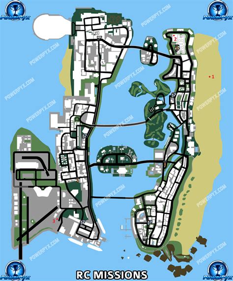 Gta Vice City Map Of Missions