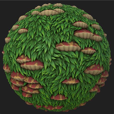 Mushroom Wall - 3D Texture by Viverna