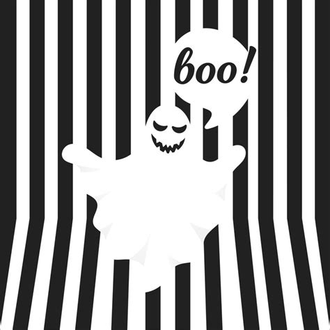 Boo ghost halloween message concept. 5312073 Vector Art at Vecteezy