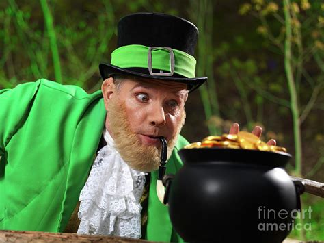 Leprechaun with Pot of Gold Photograph by Maxim Images Exquisite Prints ...