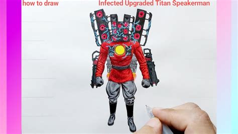 How to draw New Upgraded Corrupted Titan Speakerman - YouTube