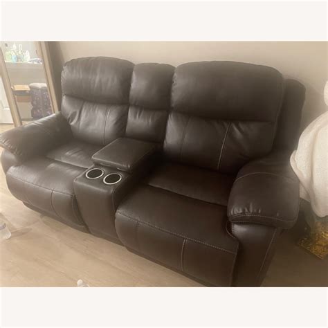 Leather Furniture South 2 Seater Recliner Sofa - AptDeco