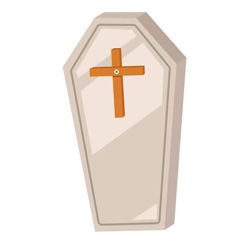 Premium Vector | Illustration halloween coffin icon vector