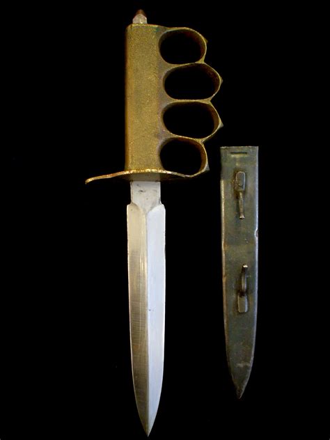 Original 1918 U.S. WWI/WWII AU LION Mark 1 Trench Knife -Fighting ...