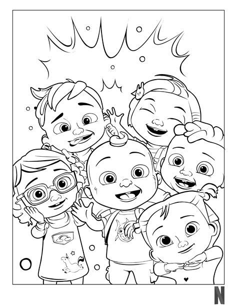 Printable Cocomelon Coloring Pages